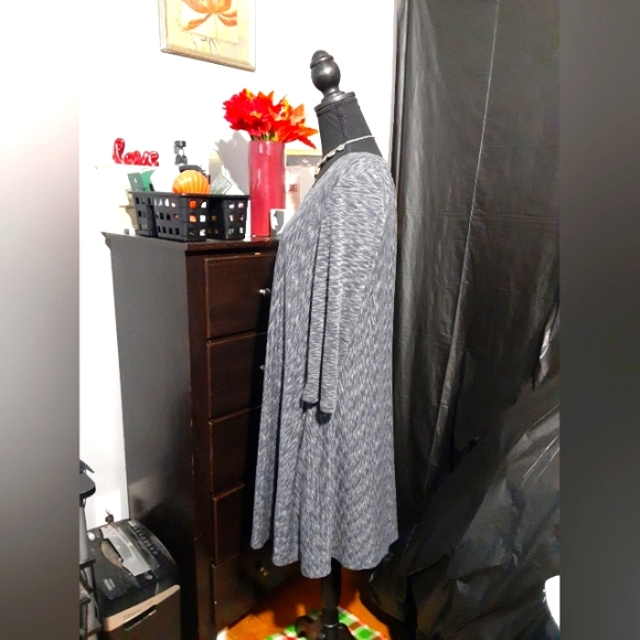 Anthropologie Saturday Sunday Women's Dress Fit Flare Speckled Gray Size M - Picture 4 of 7